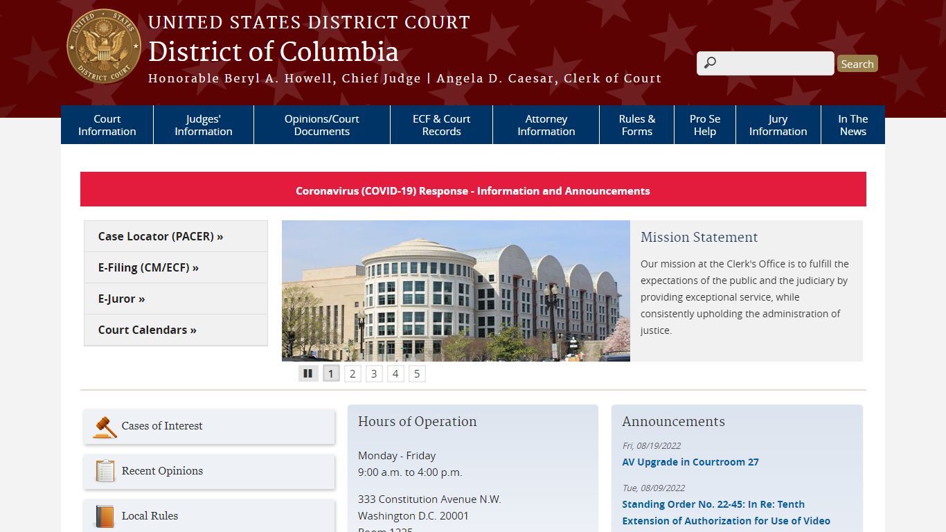 District of Columbia | United States District Court